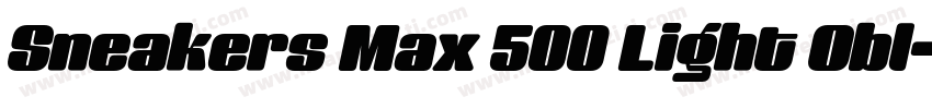 Sneakers Max 500 Light Obl字体转换